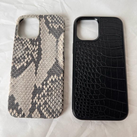 Apple iPhone 12 Pro Max Phone Case Genuine Ostrich Alligator Crocodile Exotic - Picture 3 of 6
